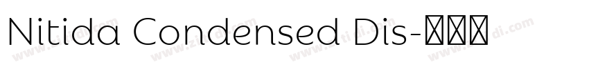 Nitida Condensed Dis字体转换